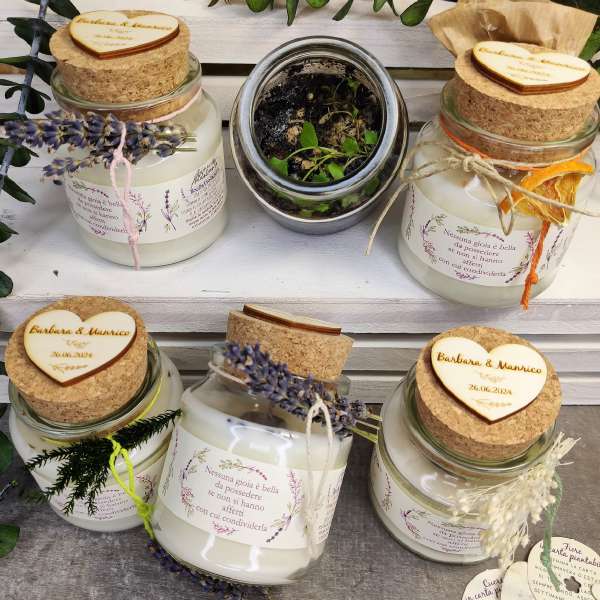 bomboniere candele profumate ecofattoart